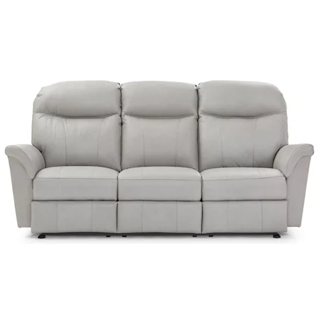 Casual Power Reclining Space Saver Sofa